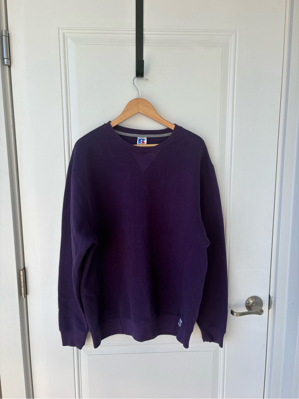 Russell Athletic Men's Purple Crewneck Sweatshirt